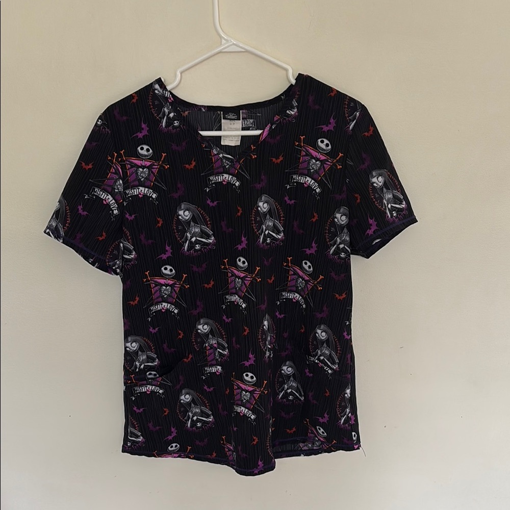 The Nightmare Before Christmas Scrub Top